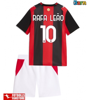 AC Milan Rafael Leao #10 Hemmatröja Barn 2026-27 Kortärmad (+ Korta byxor)